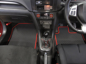 R'S RACING SERVICE RACING FLOOR MAT RUBBER TYPE RED ZC33S FRONT 2 PIECE SET FOR SUZUKI SWIFT SPORTS ZC33S ZC13S AP-115R33F-MT