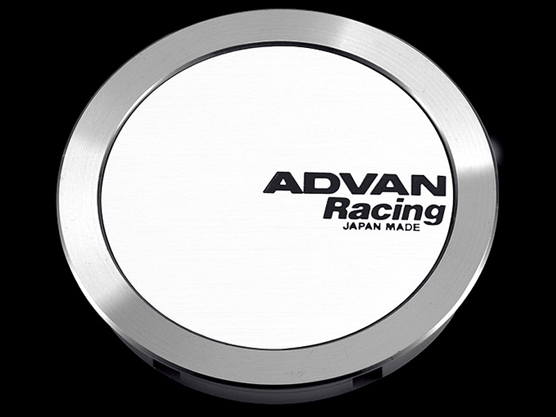 YOKOHAMA Φ73 FULL FLAT WHITE ALUMITE CENTER CAP FOR  V2385