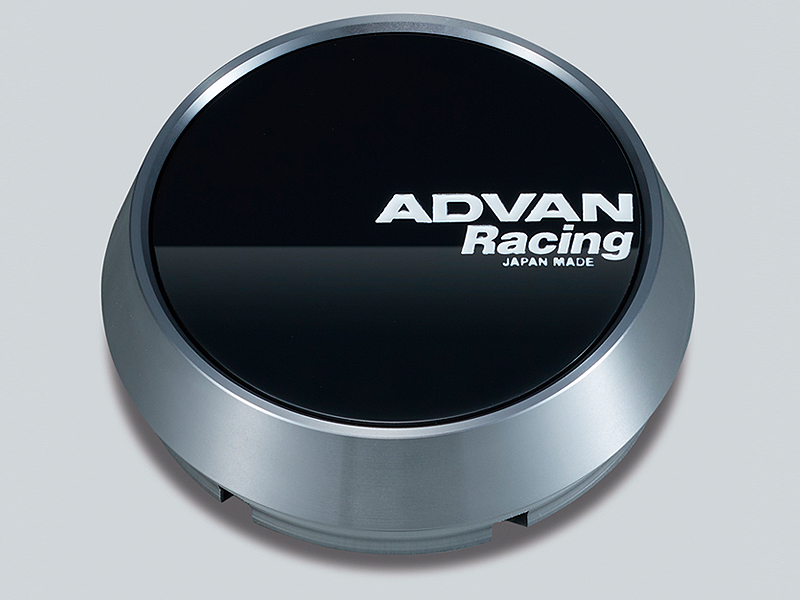 YOKOHAMA Φ73 GLOSS BLACK & HYPER BLACK RING+WHITE CHARACTER (GB) CENTER CAP FOR  V4830 - Black Hawk Japan