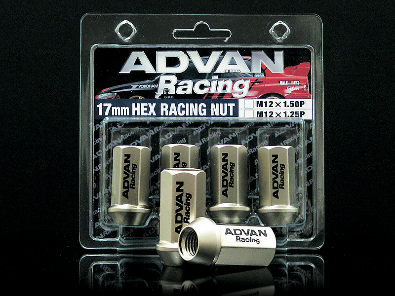 YOKOHAMA ADVAN RACING WHEEL NUT M12X1.50P H17 CG CHAMPAIGN GOLD 4PCS FOR  Z8634