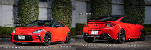 MAX ORIDO FRONT LIP SPOILER SET MATT BLACK FOR TOYOTA GR86 ZN8 AKE-080-MBK