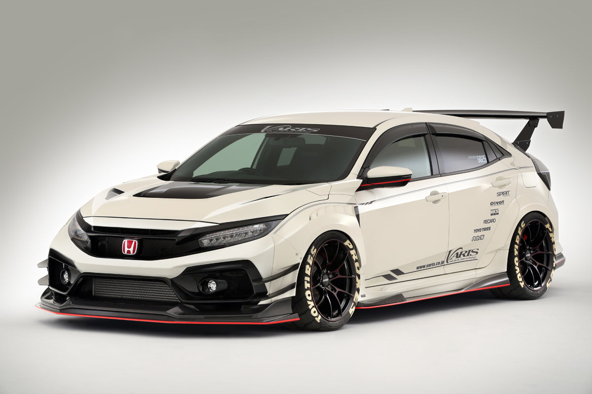 VARIS WIDE BODY KIT SIDE AIR SHLOUD LR 2PCS CARBON FOR HONDA CIVIC TYPE R FK8 VAHO-039