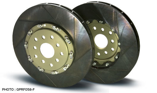 PROJECT MU SCR-GT FRONT TUFRAM 2PIECE BRAKE ROTORS FOR TOYOTA SUPRA JZA80 17INCH  GPRT014-F