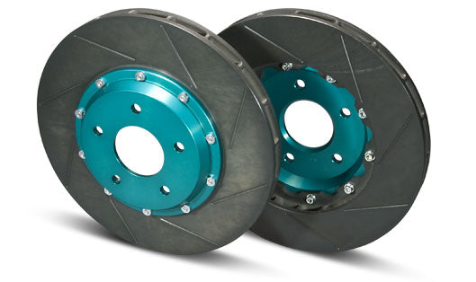 PROJECT MU SCR-PRO FRONT BLACK 2PIECE BRAKE ROTORS FOR HONDA CIVIC TYPE-R EK9 GPRH035BK