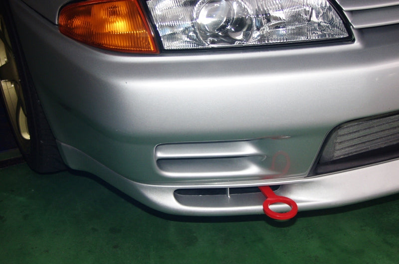 KANSAI SERVICE FRONT HOOK (FIXED) ORANGE FOR NISSAN SKYLINE GT-R BNR32 KAN042 - Black Hawk Japan