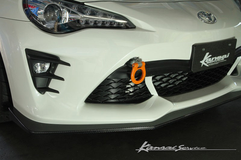 KANSAI SERVICE FOLDABLE FRONT TOW HOOK CHROME FOR 86 BRZ ZN6 ZC6 KHT111C - Black Hawk Japan