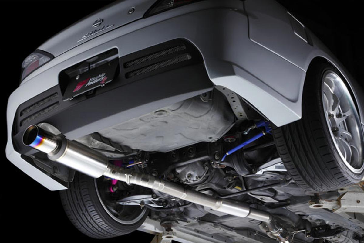 YASHIO FACTORY SUPER SILENT TITANIUM MUFFLER FOR NISSAN SILVIA S14 S15 YASHIO-FACTORY-00050