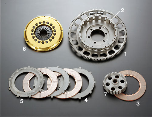 OSGIKEN R SERIES CLUTCH DISC WITH DAMPER FOR TRIPLE DISC TYPE 1 DISC FOR MAZDA RX-7 FC3S 13BT R3A-FC3S-CLUTCH-DISC