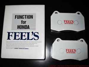 FEEL'S HONDA TWINCAM BRAKE PADS (RACING) FRONT FOR HONDA CIVIC EP3 TypeR Feels-00513
