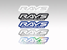 RAYS RAYS OFFICIAL STICKER RAYS RACING WHEEL STICKER (NUKI LETTER TYPE) WIDTH 140MM WHITE FOR  7404-26