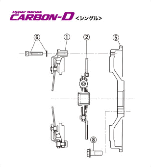 EXEDY CARBON-D DISC ASSY  For TOYOTA Altezza SXE10 DH20D