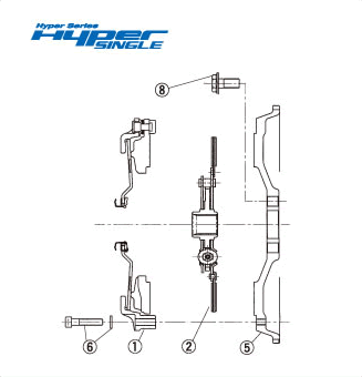 EXEDY HYPER SINGLE C.COVER ASSY   For NISSAN Silvia S15 CH04S1