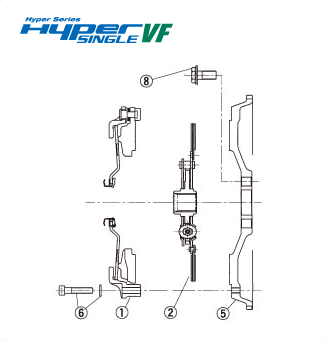 EXEDY HYPER SINGLE VF DISC ASSY  For NISSAN Silvia S15 DH34D