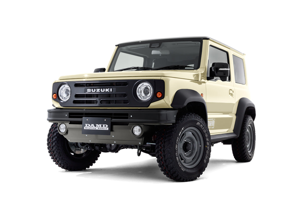 DAMD THE ROOTS 3 PIECES SET (F+R Bumper, GRILLE) UNPAINTED FOR SUZUKI JIMNY JB74 DAMD-00009