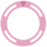 Defi Repair Parts Regular Position Bezel For 80mm Gauges Metallic pink  PDF13307G