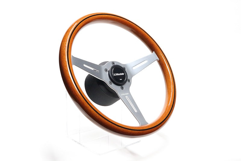 GREDDY SPORTS STEERING WOOD TYPE LIGHT BROWN FOR  16600008 - Black Hawk Japan