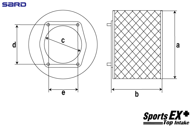 SARD SPORTS EX+ FILTER ALONE (FOR REPLACEMENT / REPAIR) 59920