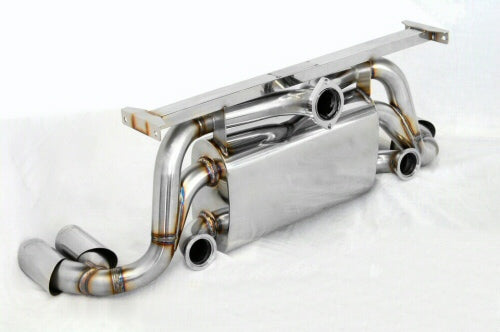 KREISSIEG F1 SOUND VALVETRONIC EXHAUST SYSTEM SUPER HOWLING VER. STAINLESS STEEL FLOATING CURL TAIL SANDBLAST KSG LOGO MARK FOR FERRARI F355 M2.7 F355-12-STAINLESS
