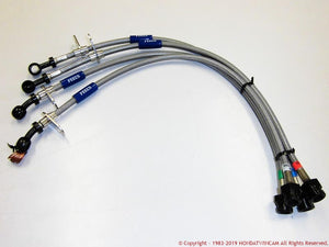 FEEL'S HONDA TWINCAM STAINLESS MESH BRAKE LINE FOR HONDA ACCORD CL1 Feels-00023