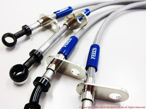 FEEL'S HONDA TWINCAM STAINLESS MESH BRAKE LINE FOR HONDA INTEGRA DB8 SIR Feels-00644