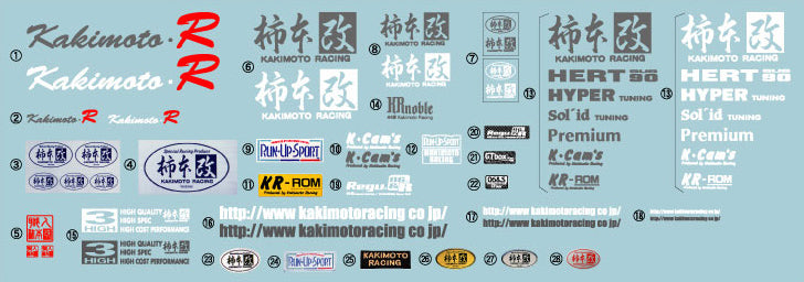KAKIMOTO RACING 3HIGH STICKER  SG1029
