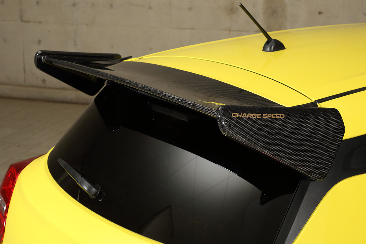 CHARGE SPEED REAR ROOF SPOILER CARBON FOR SUZUKI SWIFT SPORT ZC33S CAHRGESPEED-00016