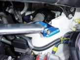 KAWAI WORKS FRONT STRUT BAR TYPEOS FOR TOYOTA ALPHARD VELLFIRE ANH10 15W TY1200-FTO-00 - Black Hawk Japan