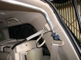 KAWAI WORKS REAR PILLAR BAR TYPE SQUARE FOR TOYOTA ALPHARD VELLFIRE ANH20 25W TY1340-PIE-00 - Black Hawk Japan