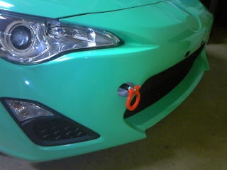 KAWAI WORKS FRONT TYPE FOLDABLE TOW HOOK FOR TOYOTA 86 ZN6 TY1300-RFF-88