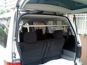 KAWAI WORKS REAR PILLAR BAR FOR TOYOTA ALPHARD VELLFIRE MNH10 15W TY1200-PI0-00 - Black Hawk Japan