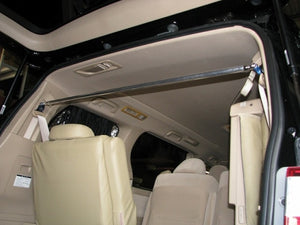 KAWAI WORKS REAR PILLAR BAR TYPE STRAIGHT FOR TOYOTA ALPHARD VELLFIRE ATH20W HYBRID  TY1340-PIC-00 - Black Hawk Japan