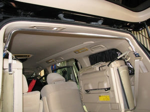 KAWAI WORKS REAR PILLAR BAR TYPE SQUARE FOR TOYOTA ALPHARD VELLFIRE ANH20 25W TY1340-PIE-00 - Black Hawk Japan