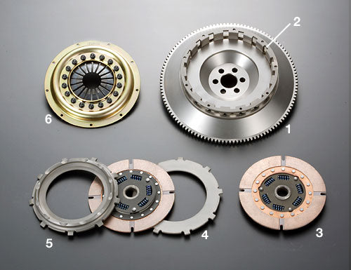 OSGIKEN TS SERIES TWIN PLATE CLUTCH KIT OH A SET FOR NISSAN SKYLINE C110 C210 L6 TS2AD-C110C210-OH-A-SET