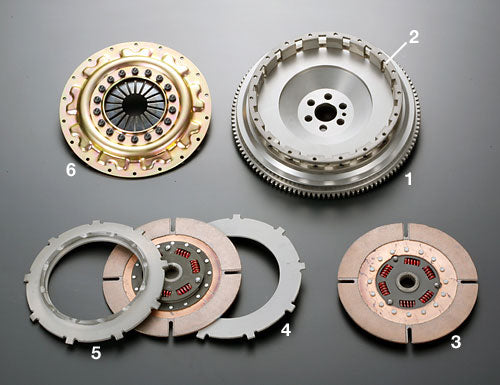 OSGIKEN PRESSURE PLATE FOR TS SERIES TWIN PLATE CLUTCH KIT FOR TOYOTA SUPRA JZA70 1JZ-GTE TS2CD-JZA70-PRESSURE-PLATE