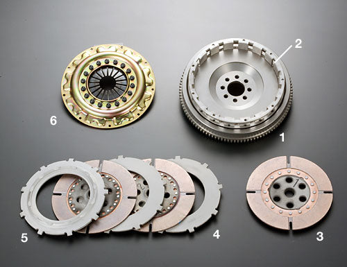 OSGIKEN CENTER PLATE FOR TS SERIES TRIPLE DISC TYPE CLUTCH KIT FOR TOYOTA SUPRA MA70 7M-GTE TS3BW-MA70-CENTER-PLATE