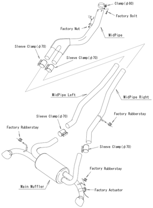 HKS SUPER TURBO MUFFLER FOR TOYOTA GR SUPRA DB02 DB06 31029-AT007